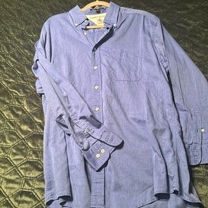 Blue casual button down